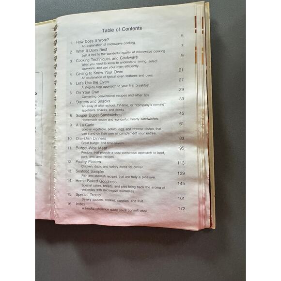 Kenmore Microwave Cookery by Sears (1982 Spiral-Bound Edition) – Vintage - Picture 4 of 7